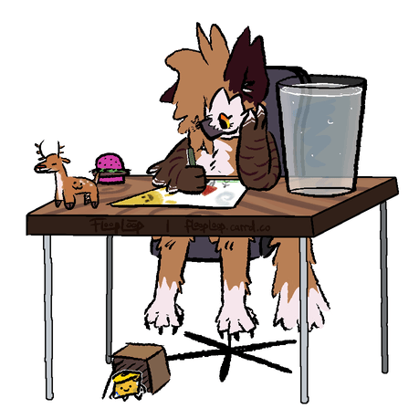 A GIF of silly goober me scribblin